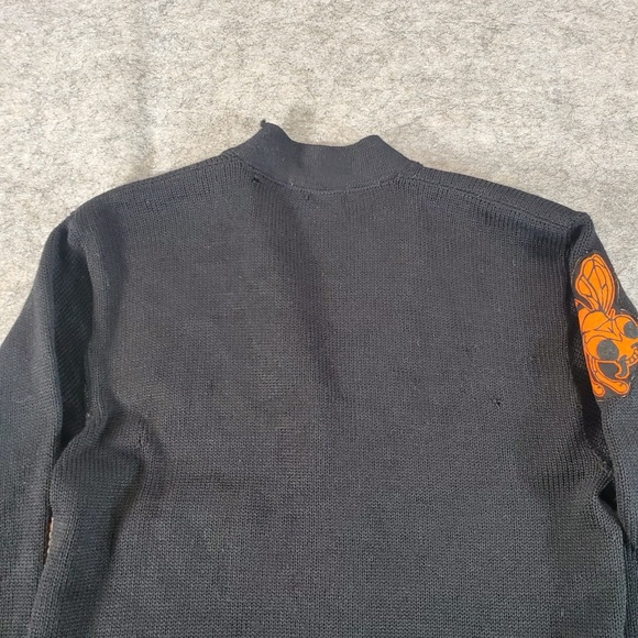 Vintage Appalachian Athletic House Cardigan Mens Small Black 1940s 50s Letterman - Picture 15 of 16